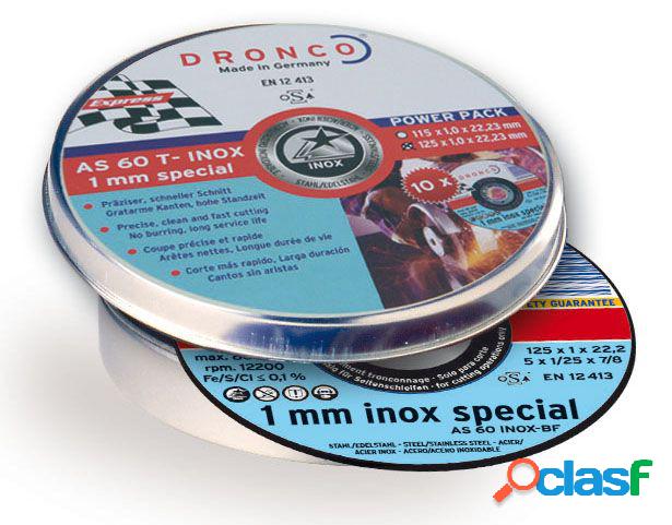 DRONCO AS60INOX115-PACK - Lata de 10 Discos de corte metal