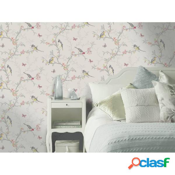 DUTCH WALLCOVERINGS Papel pintado Phoebe lila