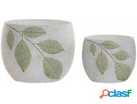 Decoración HOGAR Y MÁS Hojasleaf (20x20x1 cm5cm - cemento)