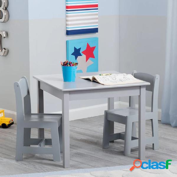 Delta Children Juego de mesa y dos sillas MySize gris