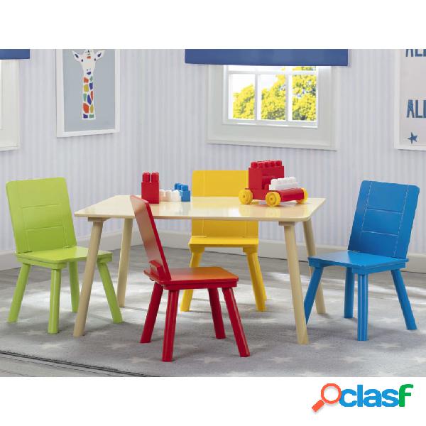Delta Children Juego de mesa y silla infantil multicolor