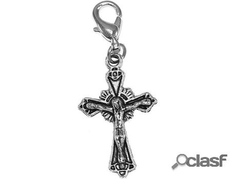 Dije SC_CRYSTAL (bañado a rodio - 23 mm x 14 mm)