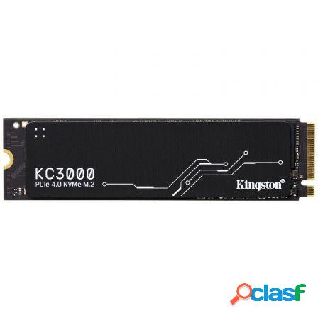 Disco ssd kingston kc3000 512gb/ m.2 2280 pcie/ con