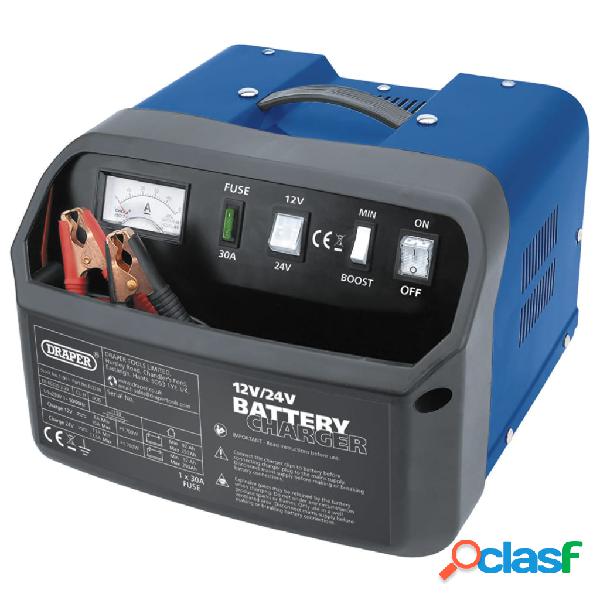Draper Tools Cargador de batería 28,5x28x20 cm 12/24 V 15 A