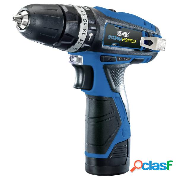 Draper Tools Taladro combinado 2 baterías 1,5Ah Storm Force