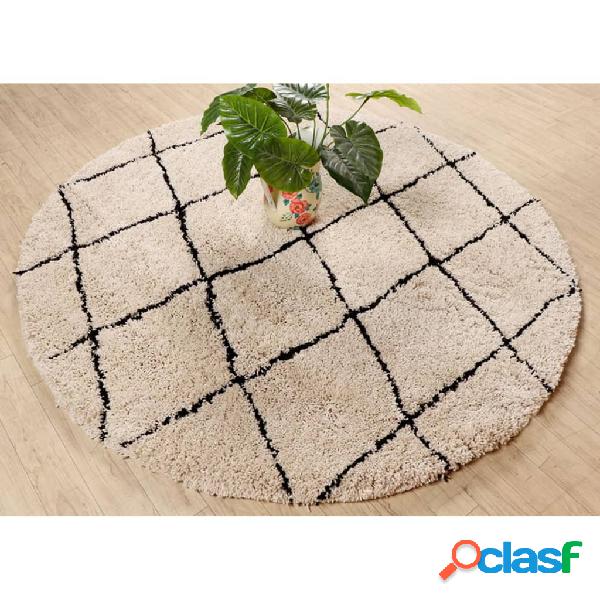 Dutch Lifestyle Alfombra Berlin Sanft redonda beige 200 cm