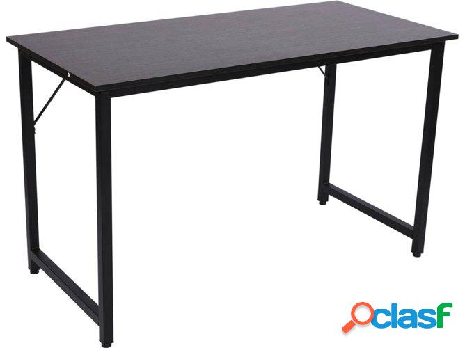 Escritorio HOMCOM 836-089BK (Negro - 120x60x73cm - MDF)