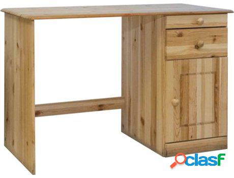 Escritorio VIDAXL Cajón Marrón (110x50x74cm - Madera)