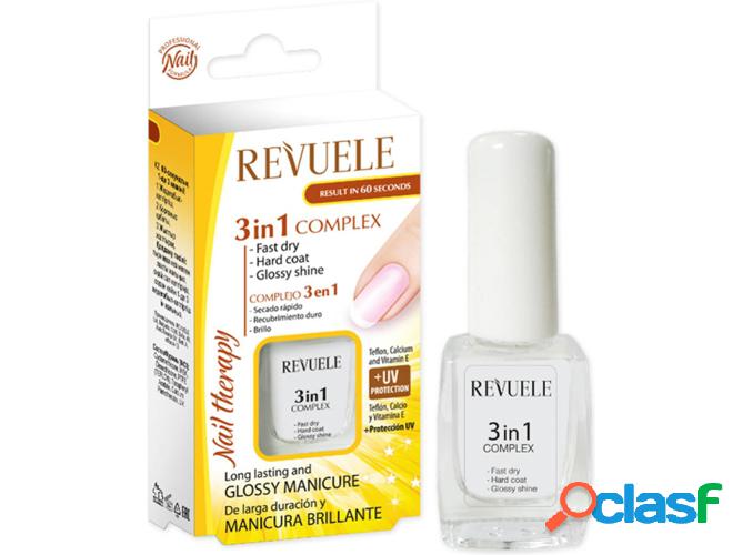 Esmalte REVUELE Nail Therapy 3 en 1 Secado, Protección y