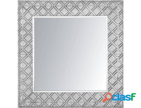 Espejo de Pared Evettes (Plateado - Acero -5x80x80 cm)