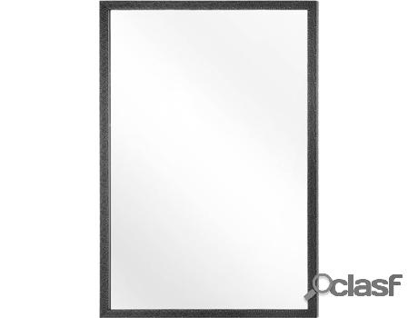 Espejo de Pared Morlaix (Negro - Material Sintético