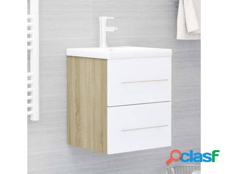Estructura de Lavabo VIDAXL (Blanco- Madera Aglomerada- 41 x