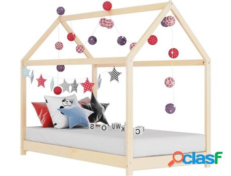 Estructura de cama VIDAXL para niños 80x160 cm pino macizo
