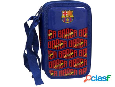 Estuche Doble FC BARCELONA Fc Barcelona azul (20x12x6 cm)