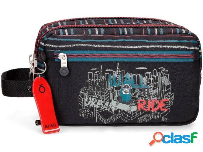 Estuche ENSO Wall Ride Negro (24 x 15 x 10 cm)