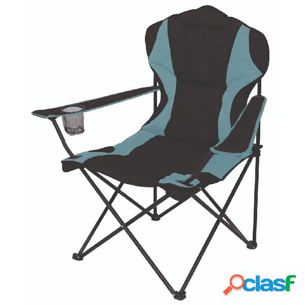 Eurotrail Silla de camping Bern negro y azul