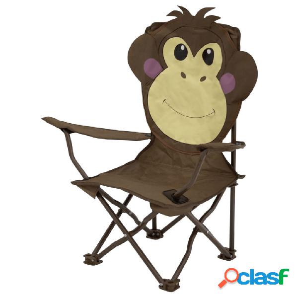 Eurotrail Silla de camping para niños Ardeche Animal mono