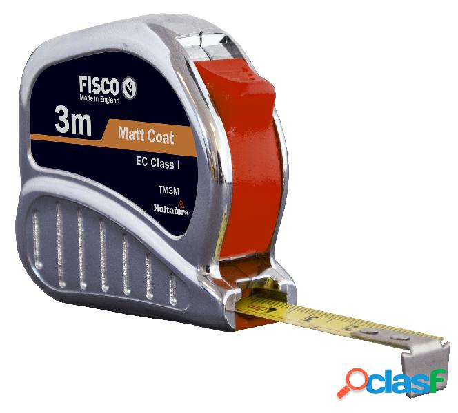 FISCO TM3M - Flexómetro clase I con caja de ABS cromada
