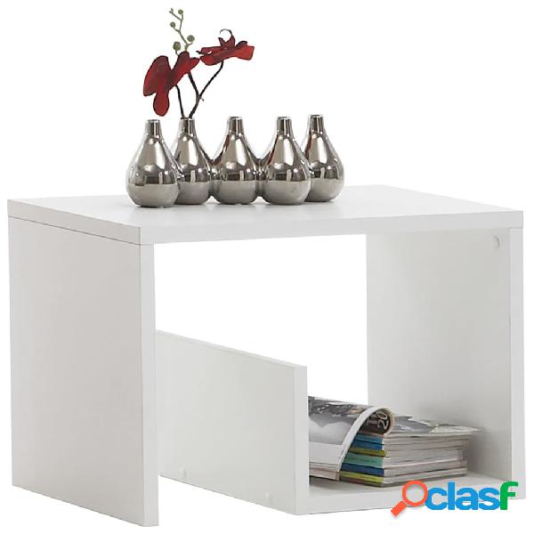 FMD Mesa de centro 2 en 1 blanca 59,1x35,8x37,8 cm