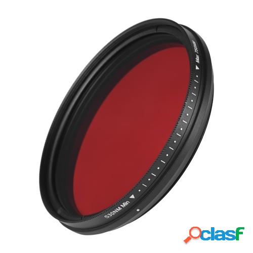 FOTGA Filtro infrarrojo ajustable de 62 mm Filtro de lente