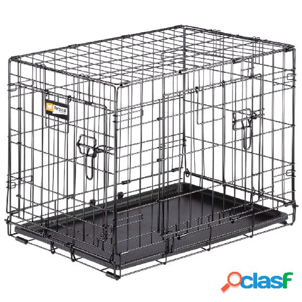 Ferplast Jaula para perros Dog-Inn 60 gris 64,1x44,7x49,2 cm