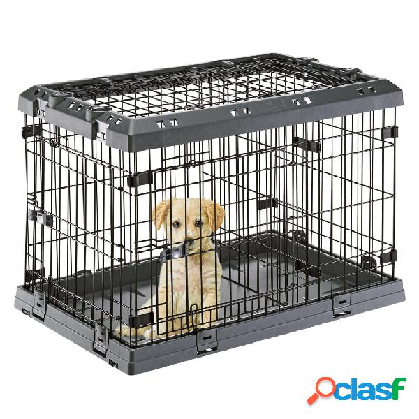 Ferplast Jaula para perros Superior 75 negro 77x51x55 cm