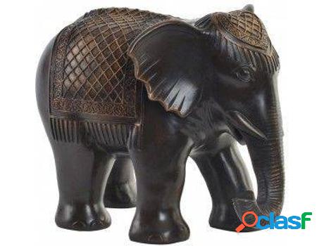 Figura HOGAR Y MÁS Elefante De Resina Para Decorar