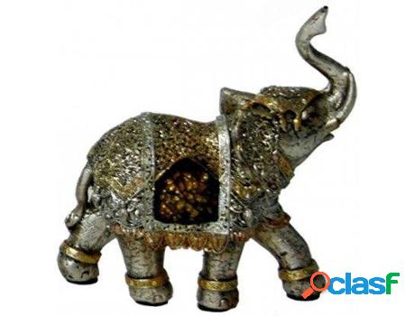 Figura HOGAR Y MÁS Elefante Elegante De Resina (13 x 5.5 x