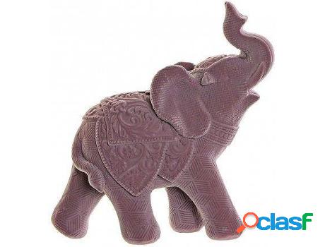 Figura HOGAR Y MÁS Elefante Suerte Flocado (resina)