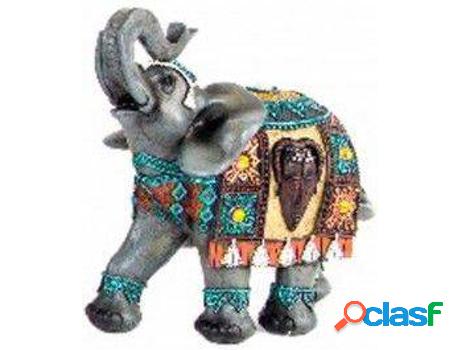 Figura HOGAR Y MÁS Elefante Étnico De Resina (23x11x22 cm)