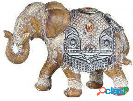 Figura HOGAR Y MÁS Elefante Étnico En Resina (19,50x8x14