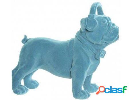Figura HOGAR Y MÁS Perro Bulldog Flocado (resina)