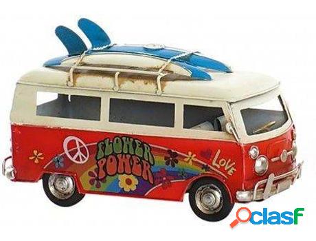 Figura HOGAR Y MÁS Vehículo Hippie Vintage Vehiculo