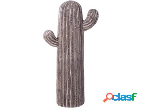 Figura LOLAHOME Cactus Gris (47x14x25 cm - Cerámica)