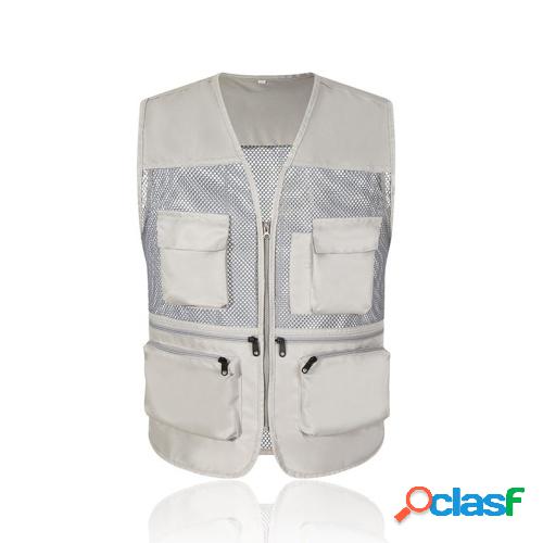 Fishing Vest Breathable Fishing Travel Mesh Vest with Zipper
