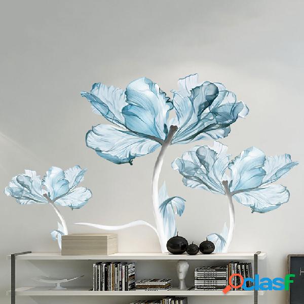 Flor azul Patrón PVC impresión autoadhesiva decoración