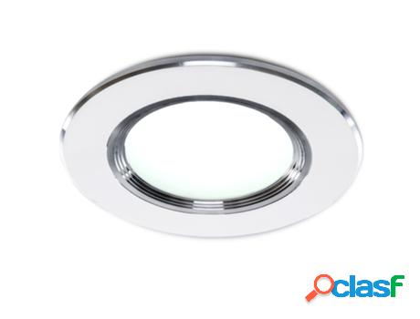 Foco Downlight GREENICE LED 5W 400Lm 4200ºK Aro Plateado