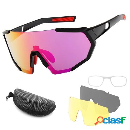 Gafas de ciclismo con 2 lentes intercambiables UV400 Gafas