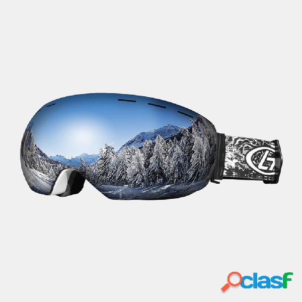 Gafas de esquí unisex de doble capa Gafas esféricas
