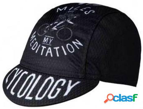 Gorra CYCOLOGY Miles Are My Meditation Cycling (Negro -