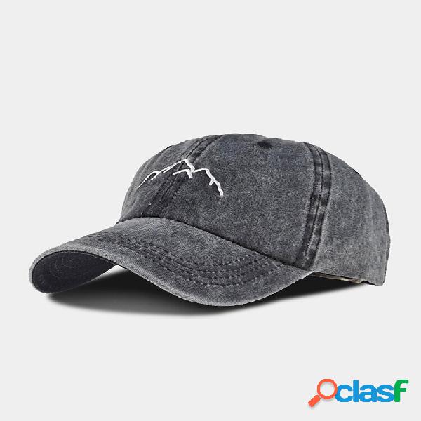 Gorra de béisbol con protección solar lavada y lavada