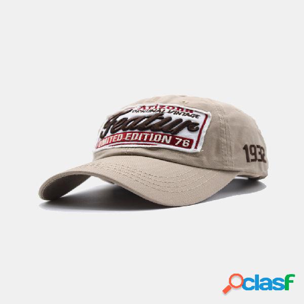 Gorra de béisbol con protección solar unisex con parche