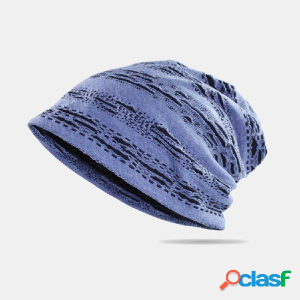 Gorro sin ala de moda transpirable de doble capa con agujero
