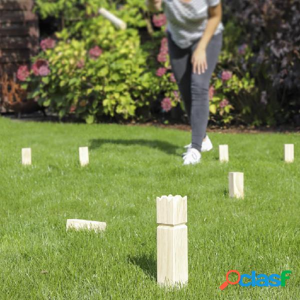 HI Juego de Kubb para exterior madera