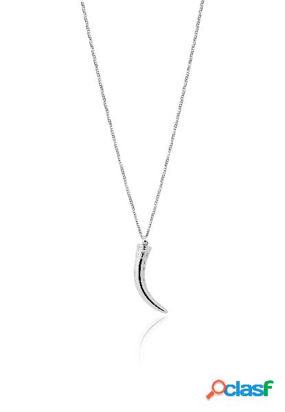 HORN Necklace for Man in Sterling silver