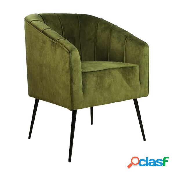 HSM Collection Silla de comedor Chester verde oliva