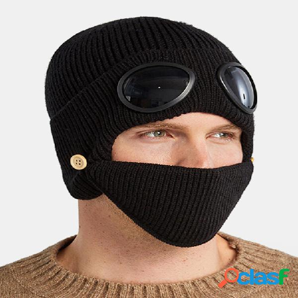 Hombres y Mujer Plus Terciopelo Grueso Cálido Cuello Rostro