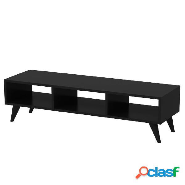 Homemania Mueble para TV Manolya negro 120x35x40 cm