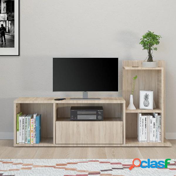 Homemania Mueble para TV Sumatra Sonoma 120x30x30/65 cm