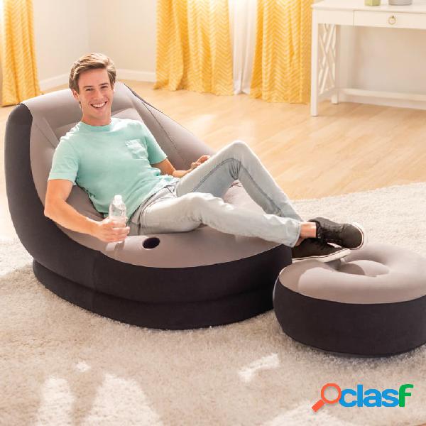 INTEX Silla inflable con puf Ultra Lounge Relax 68564NP